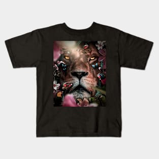 Hiding Lion Kids T-Shirt